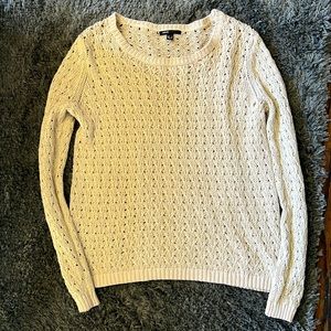 MANGO Knit Tan Sweater-Size Medium